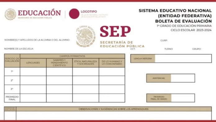 consultar boleta SEP 2025 boleta de calificaciones en línea