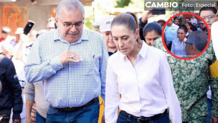 Durante una visita a Huauchinango, Claudia Sheinbaum regañó públicamente al alcalde Rogelio López por su presunta falta de acción ante las inundaciones. Escucha su frase que se volvió viral.
