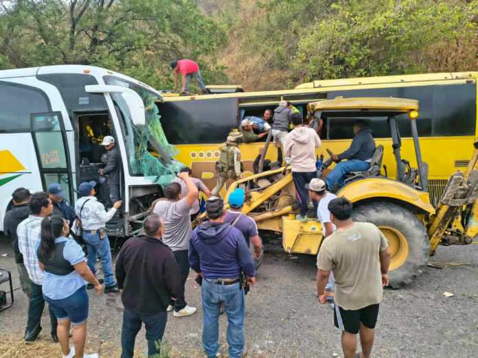 accidente en la carretera Tlapa–Puebla,