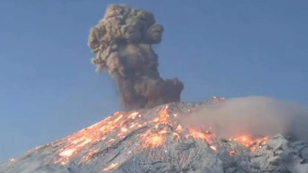 caída de ceniza Puebla hoy